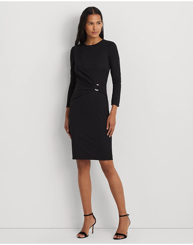 RALPH LAUREN Abito in jersey con maniche a tre quarti