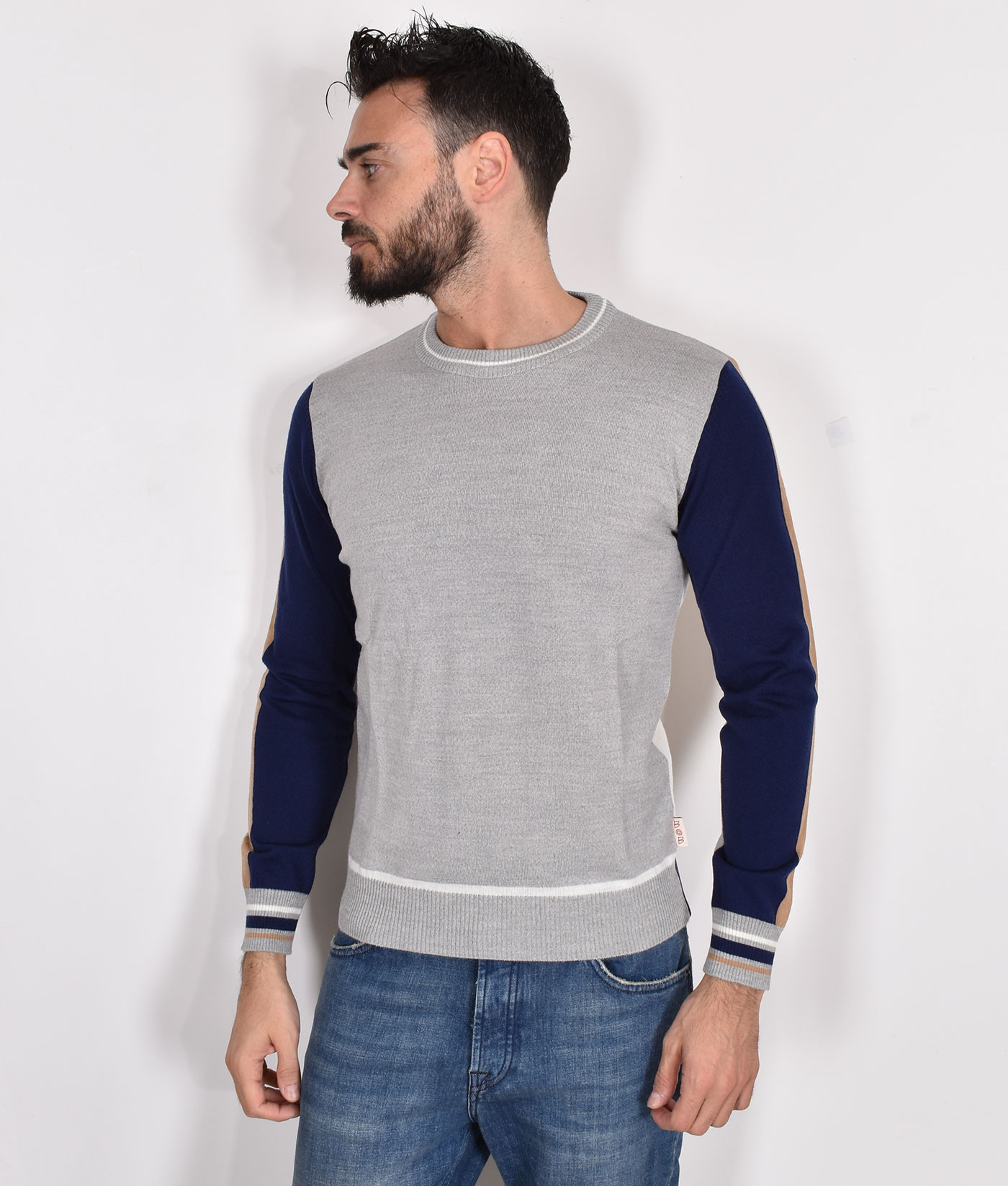 BOB Maglia con maniche contrasto
