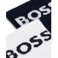 BOSS - Calze corte in misto cotone con logo in confezione da due